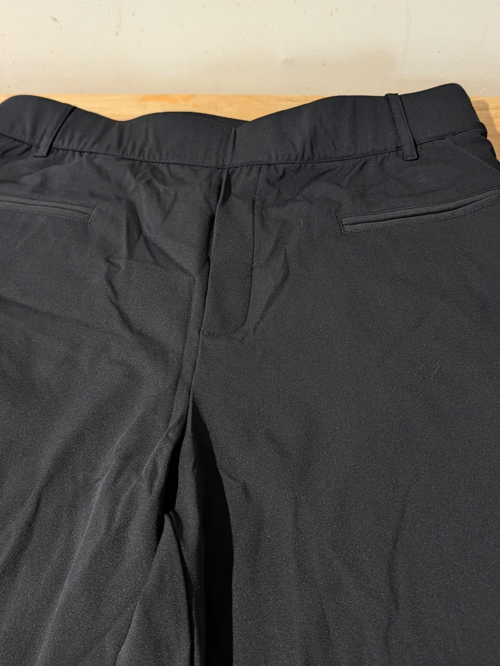 Women's Black Stretch Performance Petite Pants.